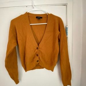 Forever 21 Mustard yellow cardigan